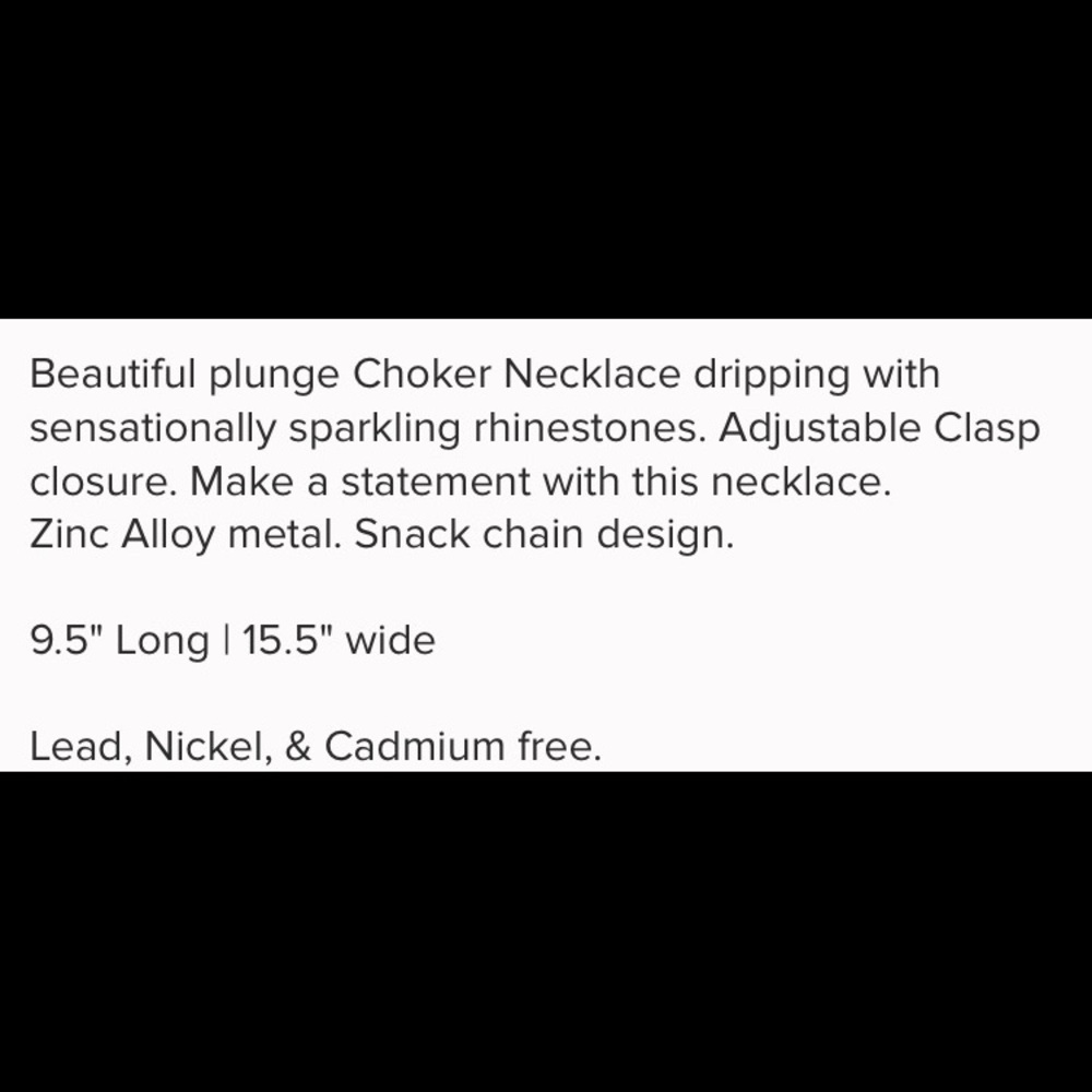 🆕💕 STUNNING RHINESTONE NECKLACE💕🆕 - Picture 6 of 9